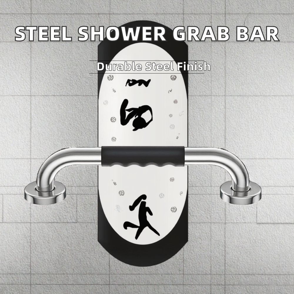 Stainless Steel Eco-Friendly Modern Design Shower Grab Bar Handicapped Restroom Handle Bathroom Accessory